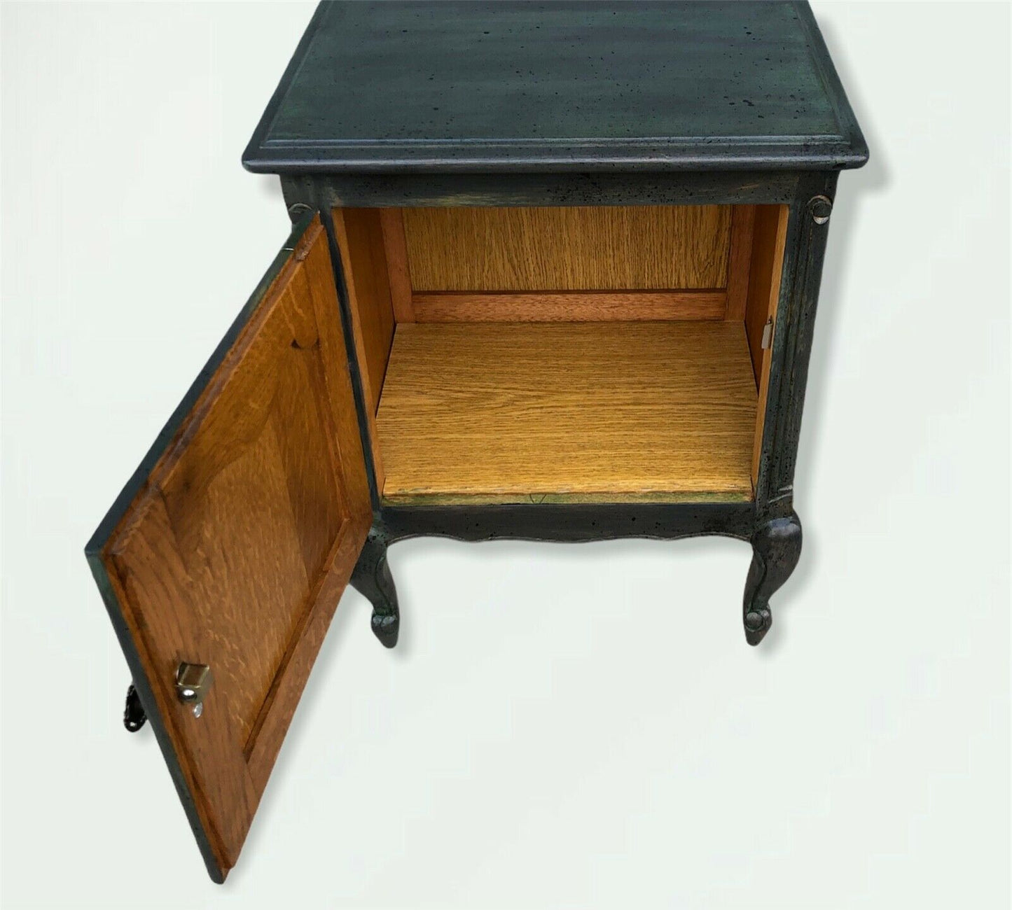 Two Near Identical Bijou French Bedside Tables / Vintage Bedside Cabinets ( SOLD )