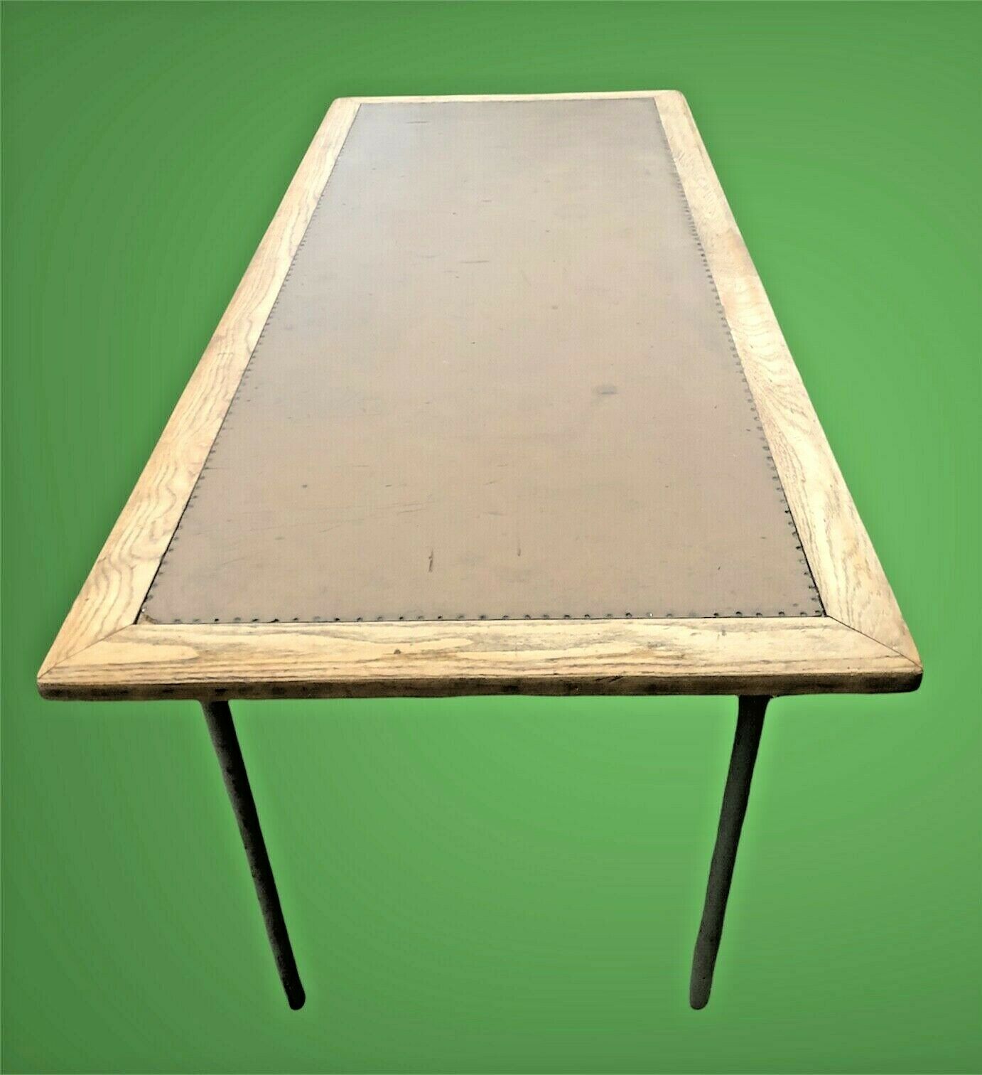 001.....Unique Vintage Upcycled Drapers Table / Dining Table / Work Table ( sold )