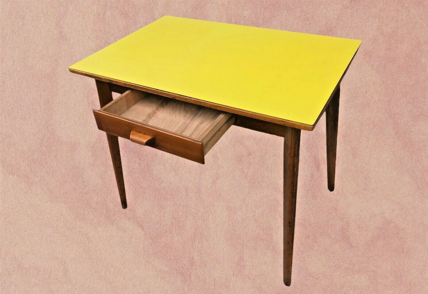 Eye Catching Retro Formica Top Desk With Drawer ( SOLD )