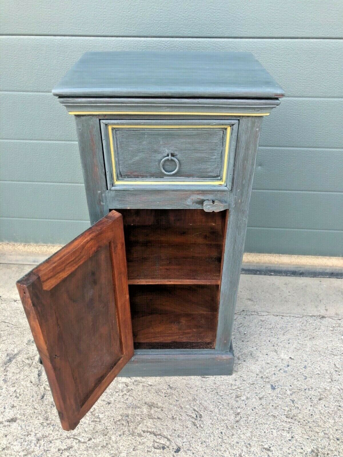 Pair Of Small Rustic Bedside Tables ( SOLD )
