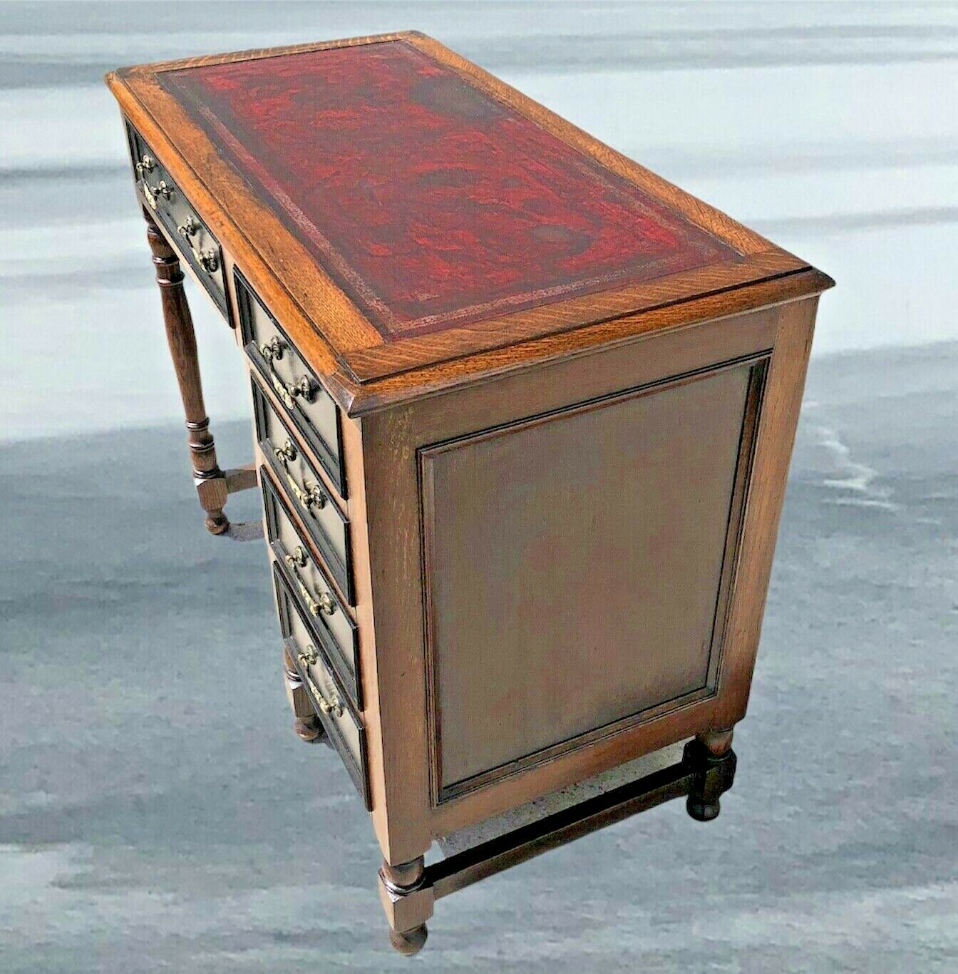 Antique Oak Single Pedestal Desk ( SOLD )