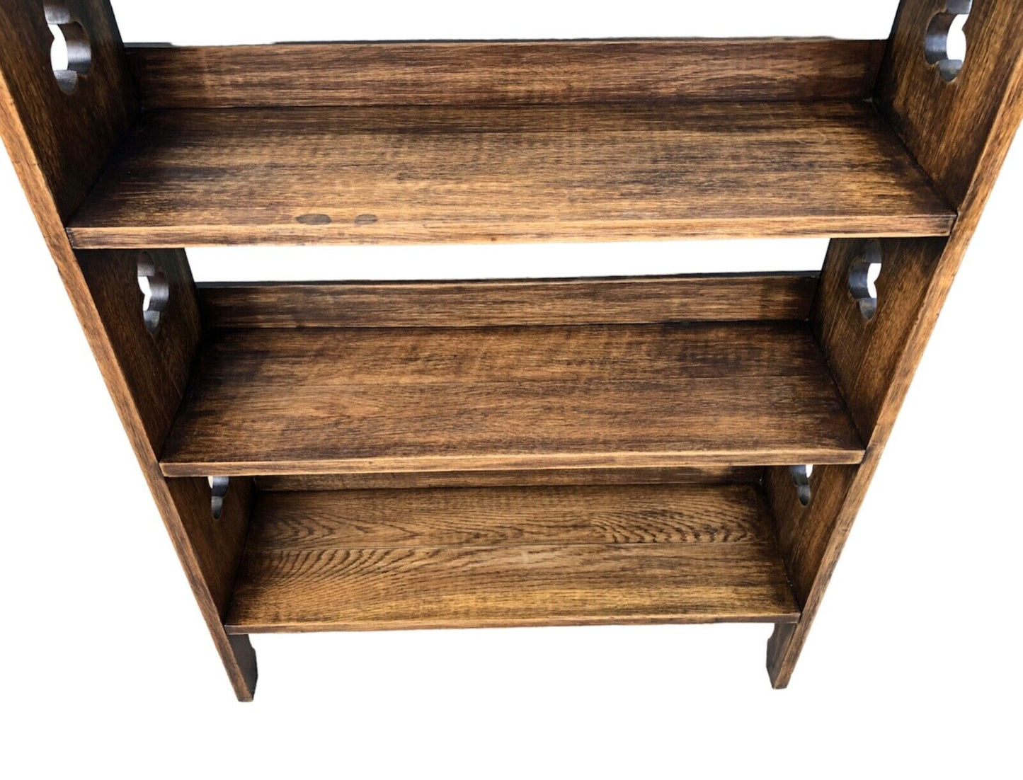 000910....Handsome Vintage Arts And Crafts Oak Bookcase ( sold )