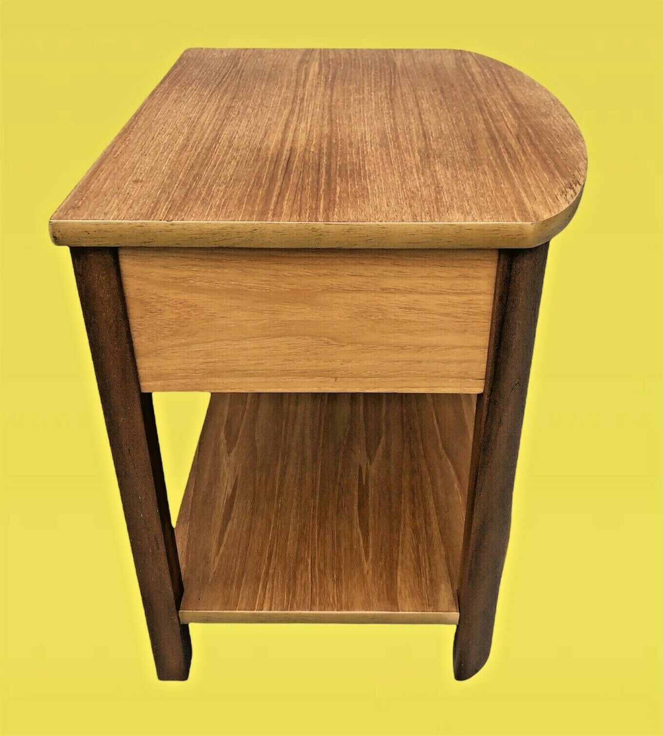 014.....Retro Light Teak Bedside Lamp Table ( sold )