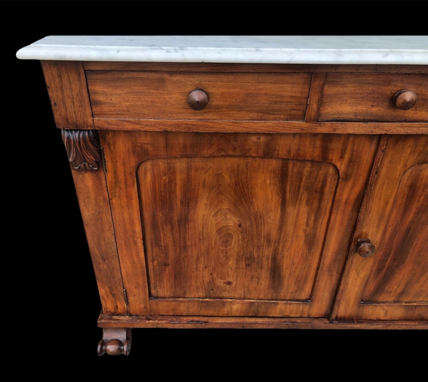 000978.....Handsome Antique Flame Mahogany Washstand / Sideboard ( sold )