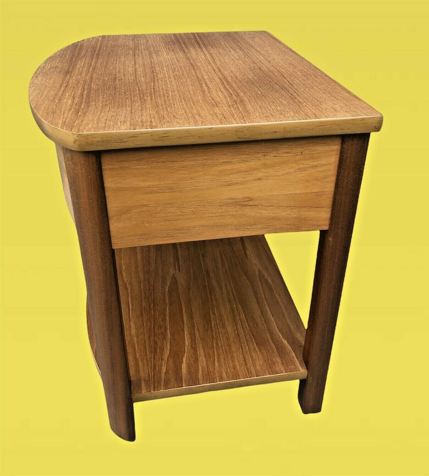 014.....Retro Light Teak Bedside Lamp Table ( sold )