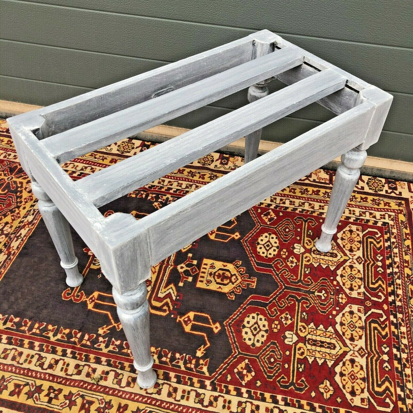 Antique Luggage Stand / Refinished Suitcase Rack ( SOLD )