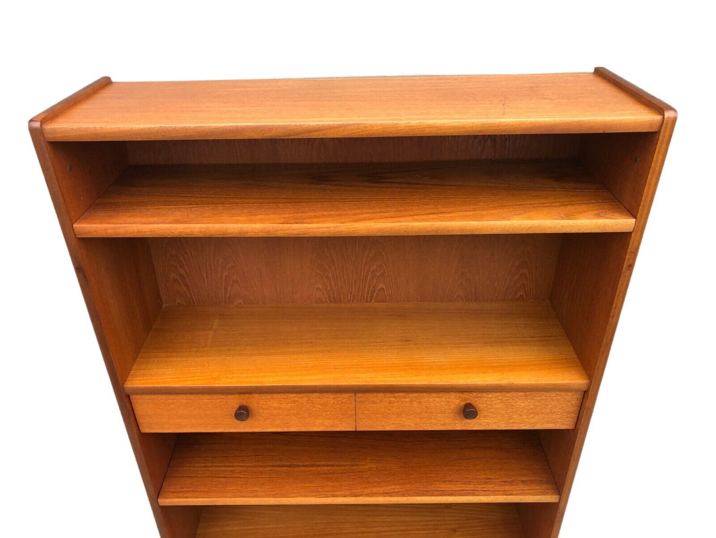 000915....Handsome Retro Teak Bookcase By Nathan / Mid Century Bookcase ( sold )