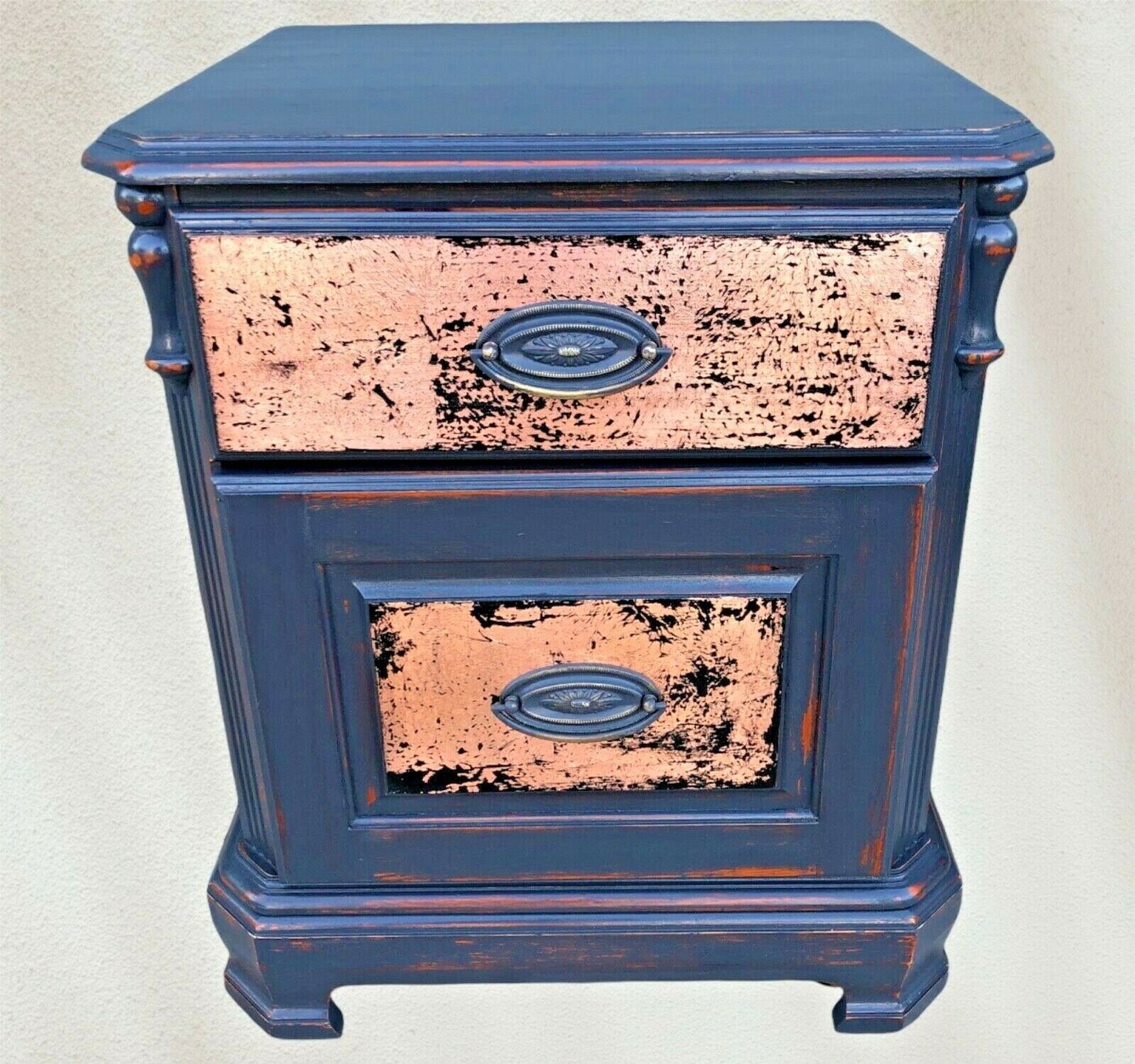 068.....Pair Of Upcycled Bedside Tables