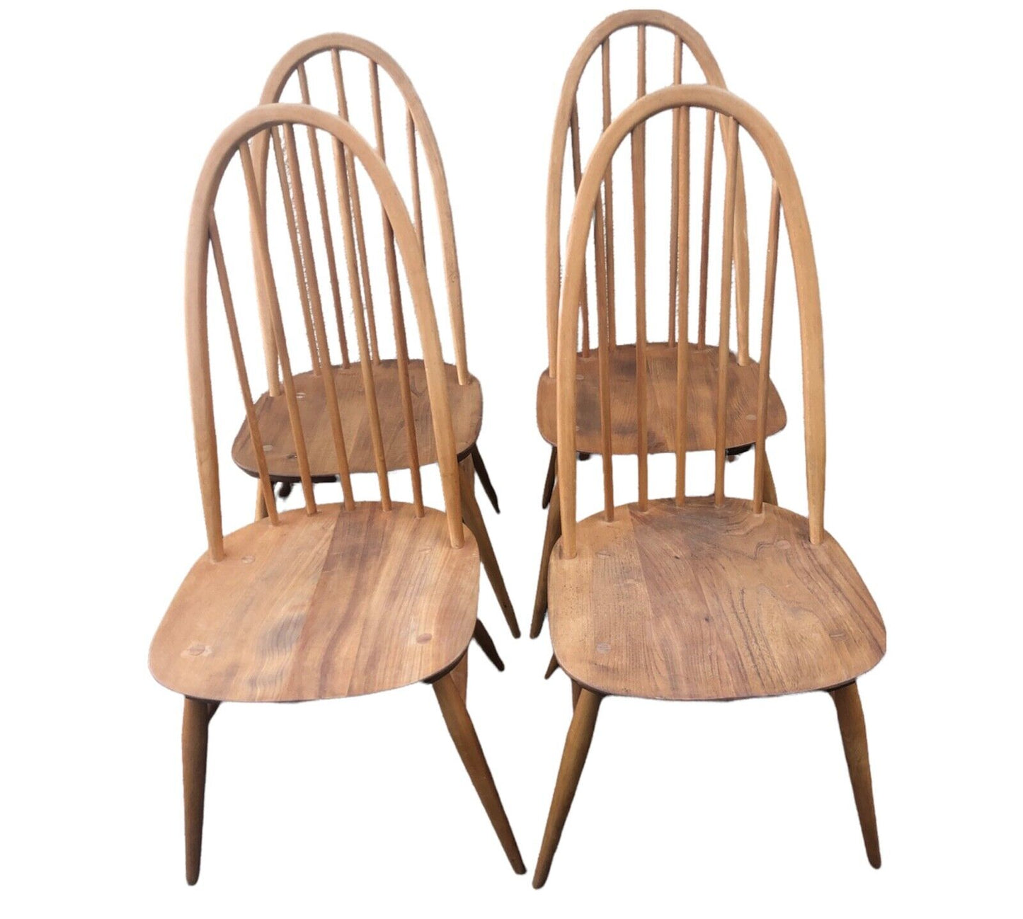 000919.....Handsome Set Of 4 Ercol Quaker Chairs ( sold )