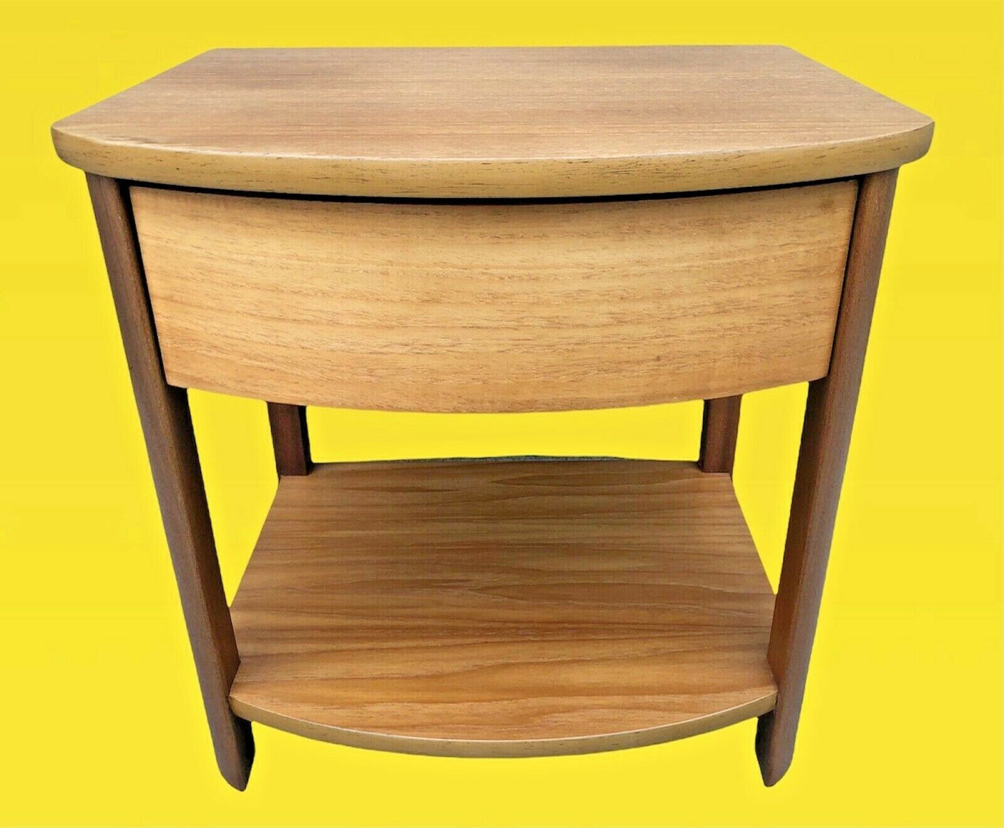 014.....Retro Light Teak Bedside Lamp Table ( sold )