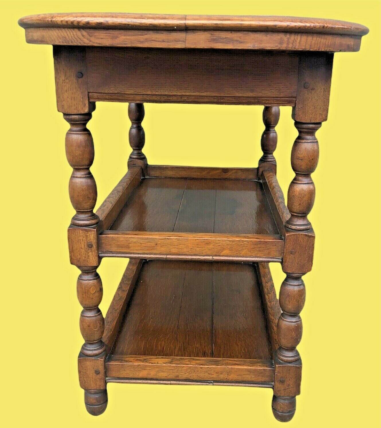 011.....Handsome Vintage Small Oak Buffet / Serving Table ( sold )