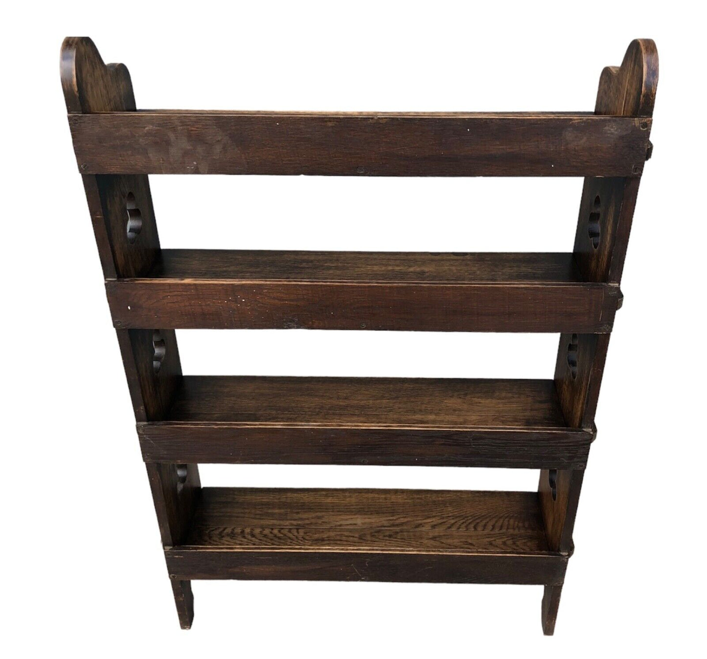 000910....Handsome Vintage Arts And Crafts Oak Bookcase ( sold )