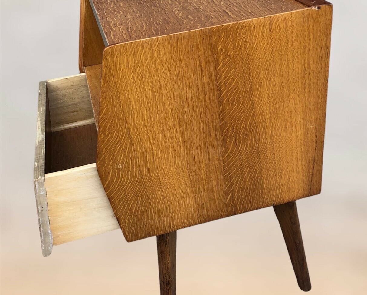 000972.....Oak Retro Bedside Table ( sold )