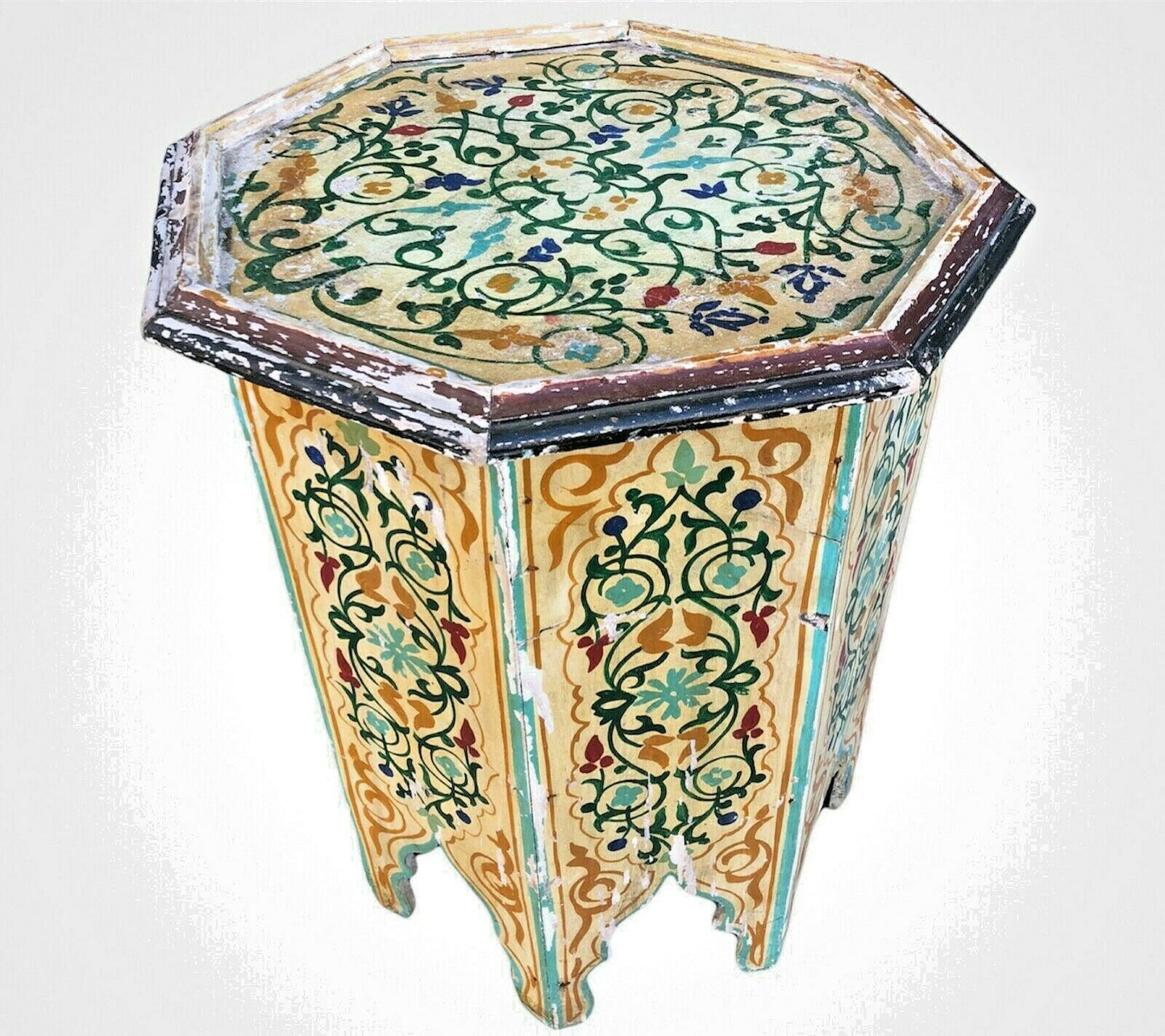 Vintage Indian Hand Painted Table ( SOLD )