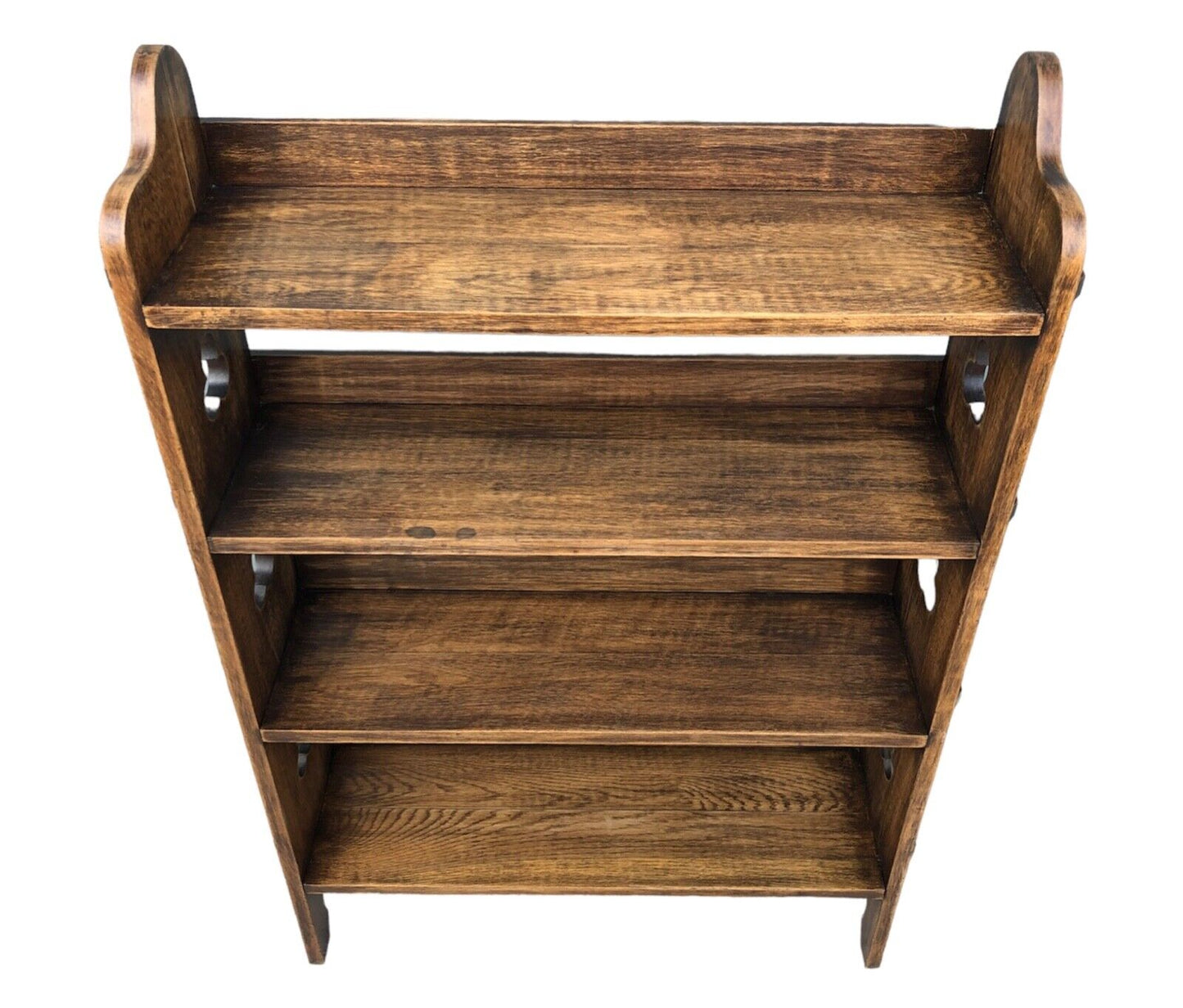 000910....Handsome Vintage Arts And Crafts Oak Bookcase ( sold )