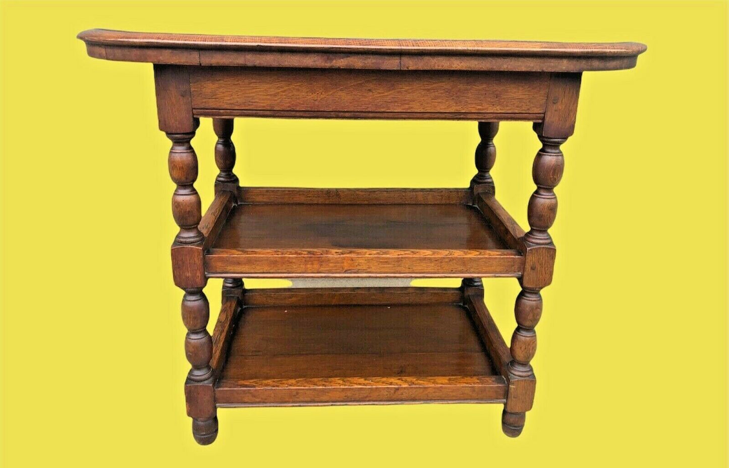 011.....Handsome Vintage Small Oak Buffet / Serving Table ( sold )