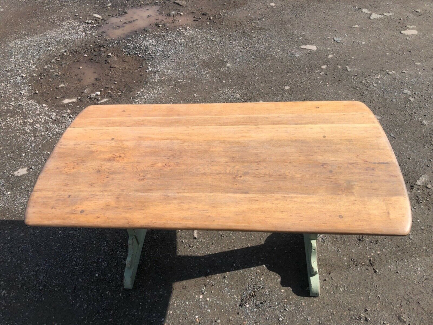 000983.....Vintage Ercol Oak Dining Table ( sold )