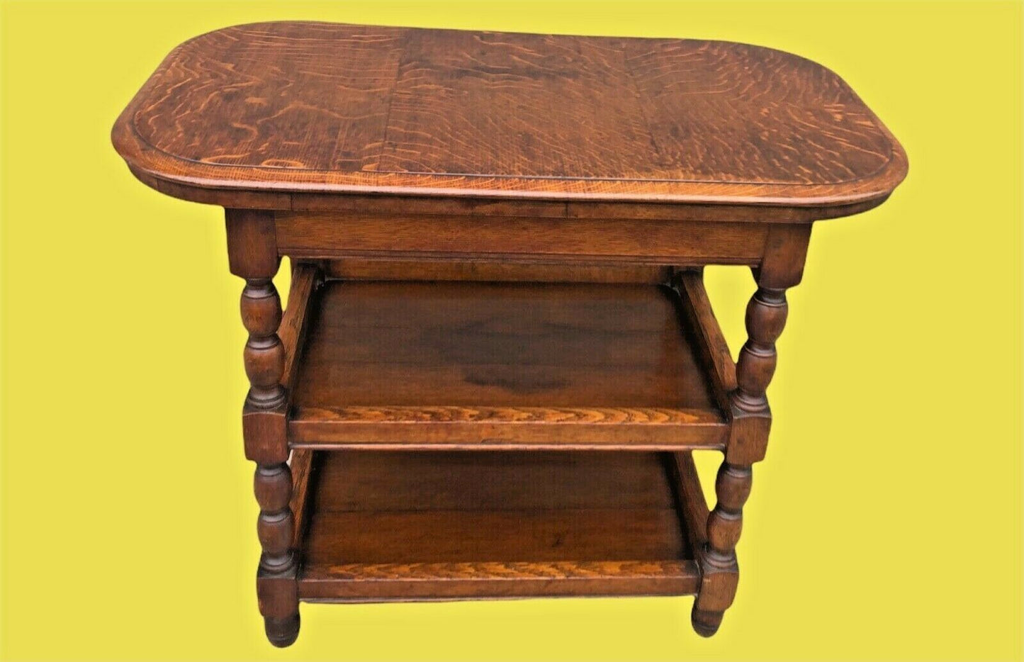 011.....Handsome Vintage Small Oak Buffet / Serving Table ( sold )