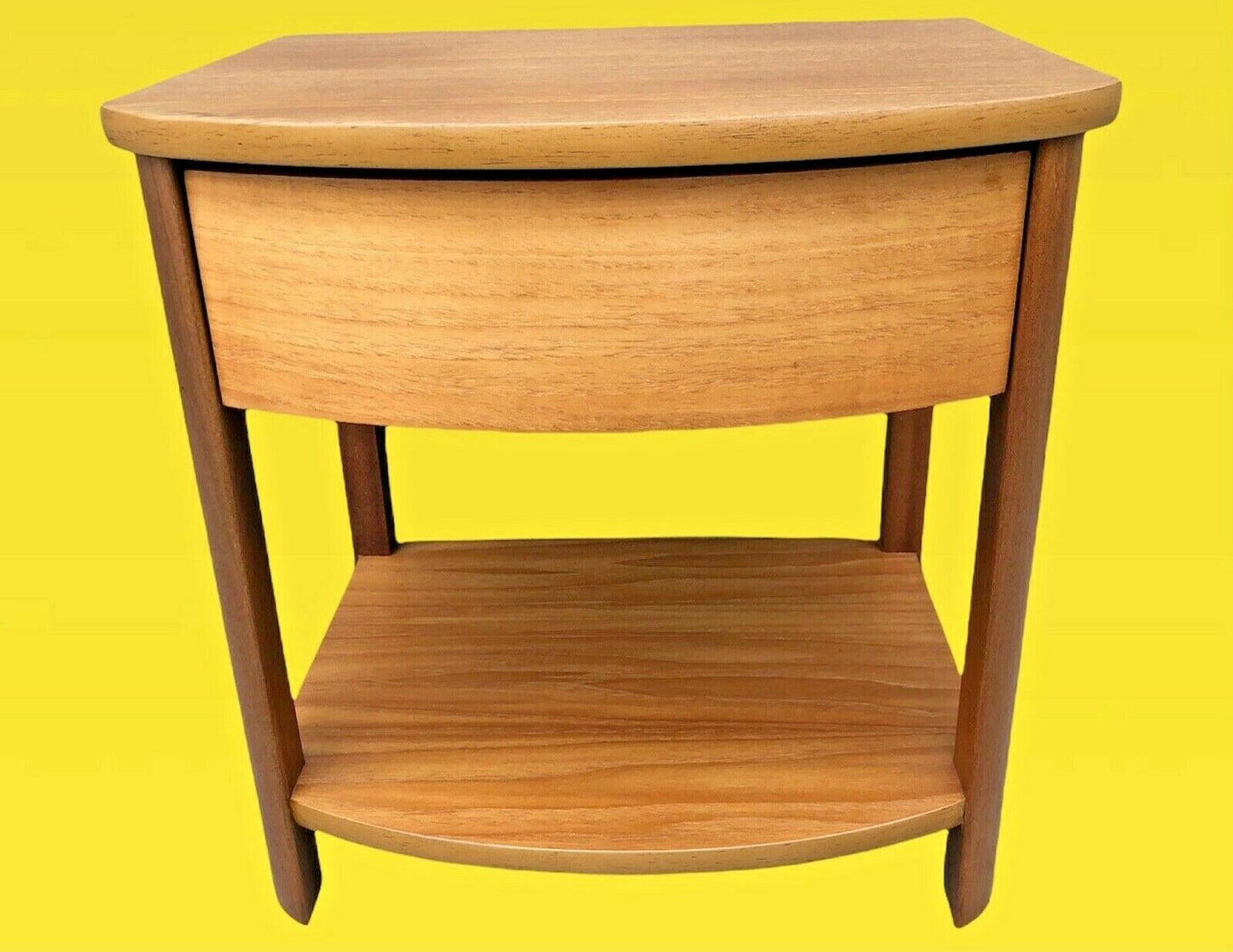 014.....Retro Light Teak Bedside Lamp Table ( sold )