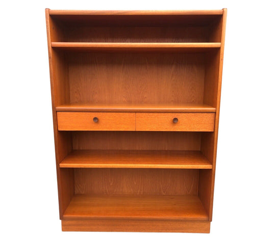 000915....Handsome Retro Teak Bookcase By Nathan / Mid Century Bookcase ( sold )